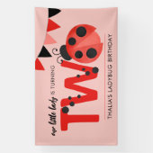 Personalisierter Kleiner Ladybug Marienkäfer Groß Banner (Vertikal)