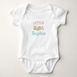 PERSONALISIERTER KLEINER SCHWESTER BABY STRAMPLER