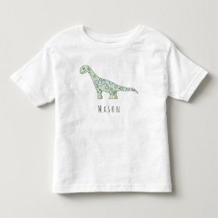 Personalisierter Kleinkind Doodle Dinosaurier mit T-shirt