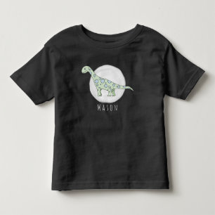 Personalisierter Kleinkind Doodle Dinosaurier mit T-shirt
