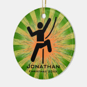 Personalisierter Klettergarten Keramik Ornament (Links)