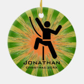 Personalisierter Klettergarten Keramik Ornament (Hinten)