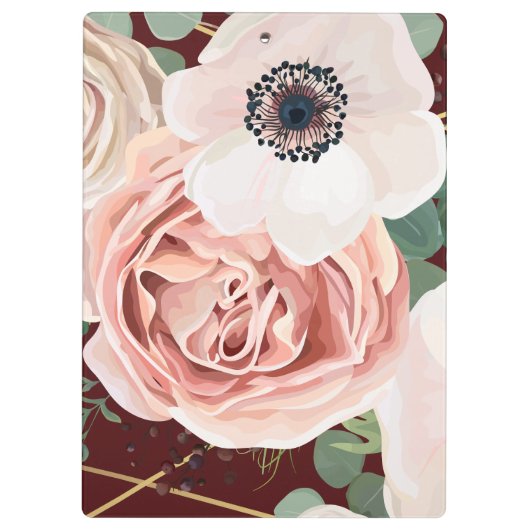 Personalisierter Klipp-Brett-geometrischer Klemmbrett (Rückseite)