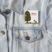 PERSONALISIERTER KNOPF FÜR WOODLAND DEER FOREST BUTTON (Beispiel)