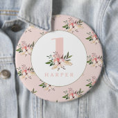 Personalisierter Knopf in Rosa Button (Beispiel)