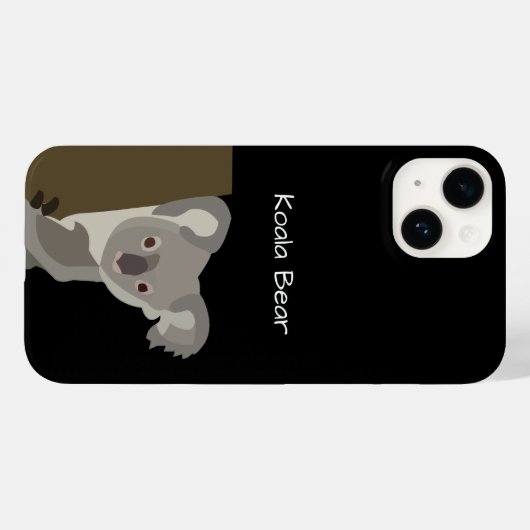 Personalisierter Koala-Bär Case-Mate iPhone Hülle (Rückseite (Horizontal))
