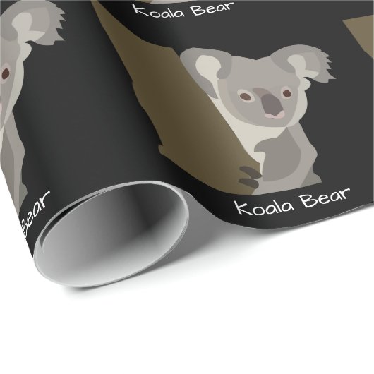 Personalisierter Koala-Bär Geschenkpapier (Rolleneckpunkt)