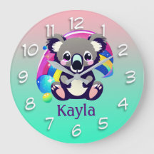 Personalisierter Koala-Bär und Regenbogen