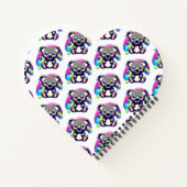 Personalisierter Koala-Bär und Regenbogen Notizblock (Rückseite)