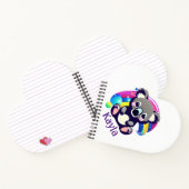 Personalisierter Koala-Bär und Regenbogen Notizblock (Innenseite)