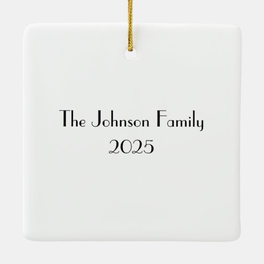 Personalisierter Koala Bär Weihnachten Keramikornament (Rückseite)