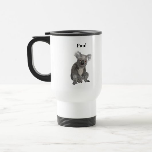 Personalisierter Koala Reisebecher (Links)