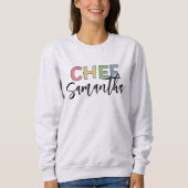 Personalisierter Koch Farbige Niedliche Geschenke Sweatshirt (Vorderseite)