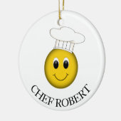 Personalisierter Koch Keramikornament (Links)