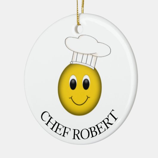 Personalisierter Koch Keramikornament (Links)