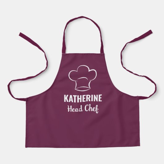 Personalisierter Koch Name Backen Cooking Custom Schürze (Vorderseite)