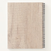 Personalisierter Koch Recipe Holzkörner Notizblock (Rückseite)