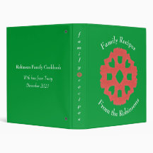 Personalisierter Kochbuch-Binder