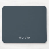 Personalisierter Kohleblauer Mousepad (Vorne)