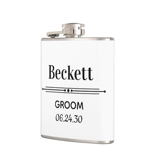 Personalisierter Kolben Flachmann (Links)