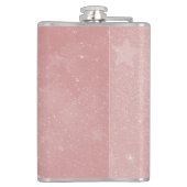 Personalisierter Kolben mit rosa Einhorn Flachmann (Rückseite)