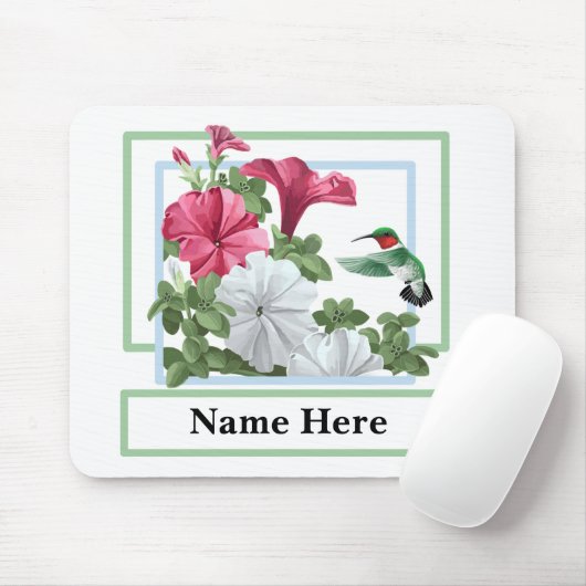 Personalisierter Kolibri Mouspads Mousepad (Mit Mouse)