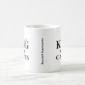 Personalisierter König der Goldkrone der C-Suites Kaffeetasse (Mittel)