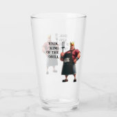Personalisierter König des Grillbierglases Glas (Rückseite)