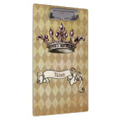 Personalisierter königlicher Erlass Klemmbrett (Rechts)