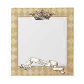 Personalisierter königlicher Erlass Notizblock (Vorderseite)