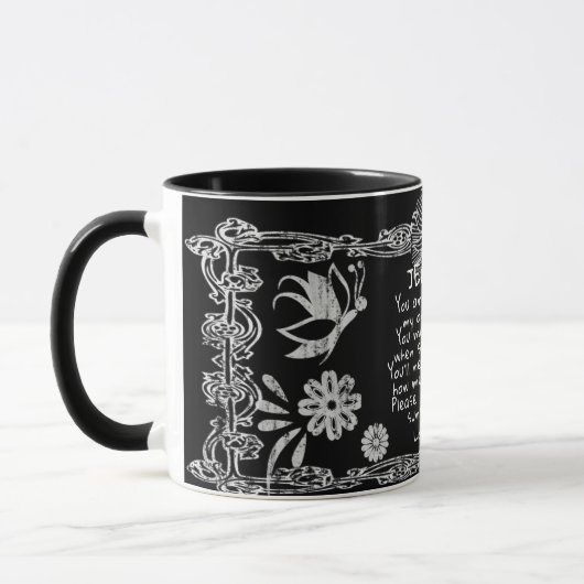Personalisierter Kopfbrett Tasse (Links)