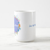 Personalisierter Korallenfisch rettet den Planeten Kaffeetasse (Mittel)