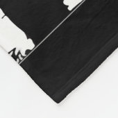 Personalisierter Korrektor mit dünner grauer Linie Fleecedecke (Ecke)