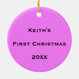 Personalisierter kosmischer Blasenfluss Keramik Ornament