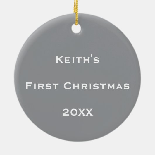 Personalisierter kosmischer Blasenfluss Keramik Ornament (Hinten)