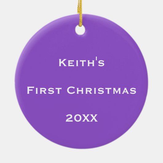 Personalisierter kosmischer Blasenfluss Keramik Ornament (Hinten)