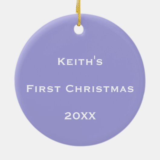 Personalisierter kosmischer Blasenfluss Keramik Ornament (Hinten)