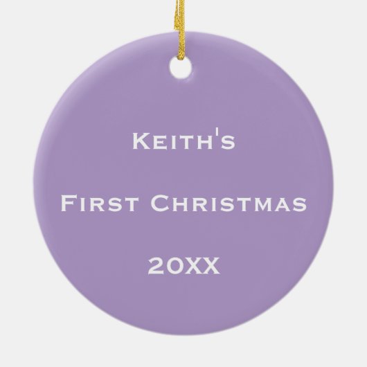 Personalisierter kosmischer Blasenfluss Keramik Ornament (Hinten)