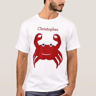 Personalisierter Krabben-Entwurf T-Shirt