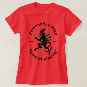 Personalisierter Krampus Rot-T - Shirt