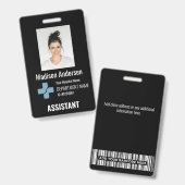Personalisierter Krankenhausmitarbeiter Insgesamt  Ausweis (Vorder- & Rückseite)