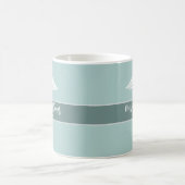 Personalisierter Krankenpfleger Aquamarin medizini Kaffeetasse (Mittel)