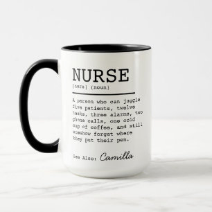 Personalisierter Krankenpfleger-Definitionsbecher, Tasse