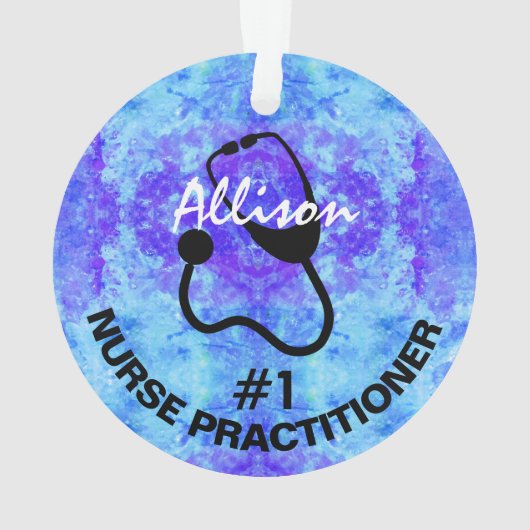 Personalisierter Krankenpfleger Ornament (Rückseite)