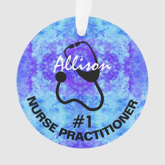 Personalisierter Krankenpfleger Ornament (Vorderseite)