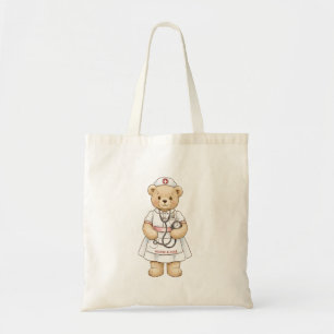 Personalisierter Krankenpfleger-Teddybär mit indiv Tragetasche