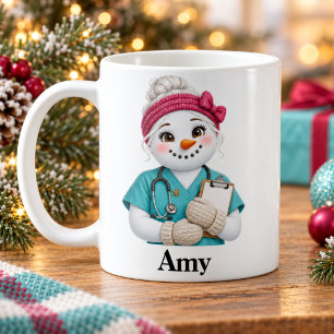 Personalisierter Krankenpfleger-Weihnachtsbecher S Kaffeetasse