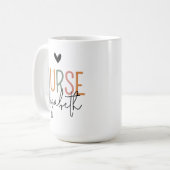 Personalisierter Krankenschwester-Geburtstagsbeche Kaffeetasse (Vorderseite Links)