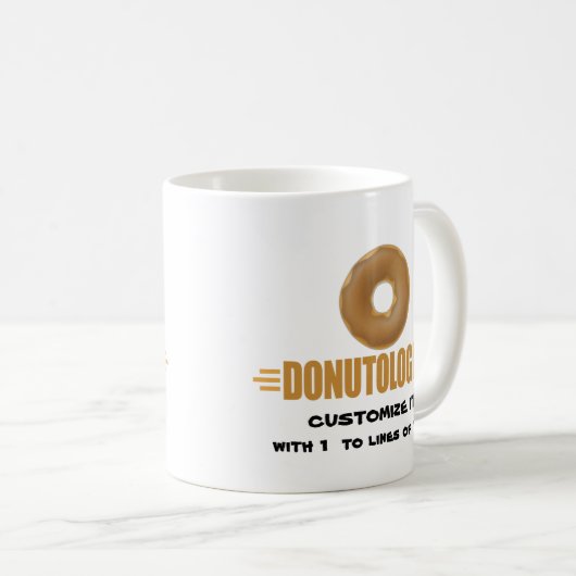 Personalisierter Krapfen Kaffeetasse (VorderseiteRechts)