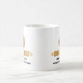 Personalisierter Krapfen Kaffeetasse (Mittel)